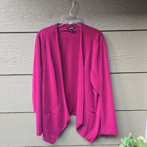 Torrid Berry Knit Drape Blazer 3x